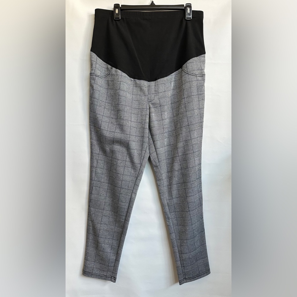 🔥3 FOR $25🔥 Time And Tru Women's Maternity Jegging Multicolor Plaid XL 16-18